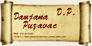 Damjana Puzavac vizit kartica